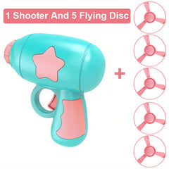 Flying Disc Shooting Gun Funny Cat Toy Interactive Launch Pet Training Toy For Kitten Mini - PeticaDeals