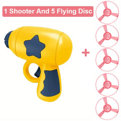 Flying Disc Shooting Gun Funny Cat Toy Interactive Launch Pet Training Toy For Kitten Mini - PeticaDeals
