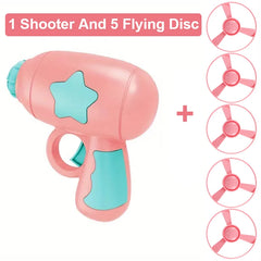 Flying Disc Shooting Gun Funny Cat Toy Interactive Launch Pet Training Toy For Kitten Mini - PeticaDeals