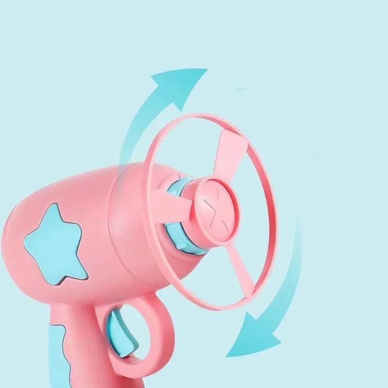 Flying Disc Shooting Gun Funny Cat Toy Interactive Launch Pet Training Toy For Kitten Mini - PeticaDeals