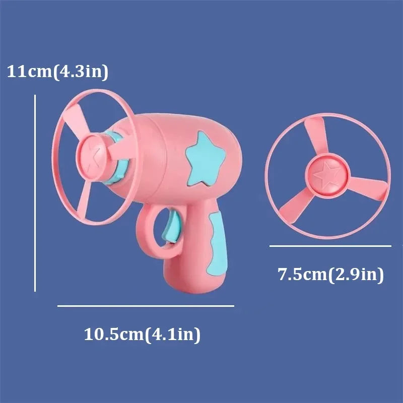 Flying Disc Shooting Gun Funny Cat Toy Interactive Launch Pet Training Toy For Kitten Mini - PeticaDeals