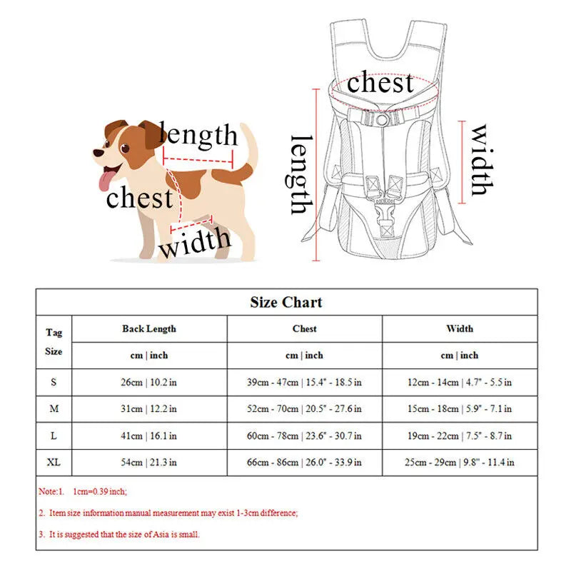 Front Carrier Backpacks Adjustable For Cats & Small Dogs - PeticaDeals