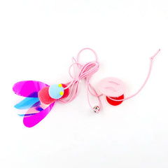 Funny Cat Toys Hanging Retractable Elastic Rope Swing Hanging Door Windows Interactive Toys Playing Indoors - PeticaDeals