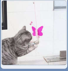 Funny Cat Toys Hanging Retractable Elastic Rope Swing Hanging Door Windows Interactive Toys Playing Indoors - PeticaDeals