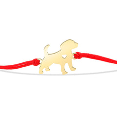 Gold-plated Stainless Steel Delicate Polish Cute Dog - PeticaDeals