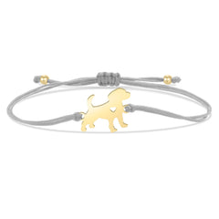 Gold-plated Stainless Steel Delicate Polish Cute Dog - PeticaDeals