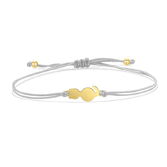 Gold-plated Stainless Steel Delicate Polished Cute Cat Charm Bracelet Women Fashion Red String - PeticaDeals