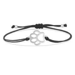Gold-plated Stainless Steel Delicate Polishing Animal Paw Print Charm Bracelet Women Girl Fashion Red String Jewelry - PeticaDeals