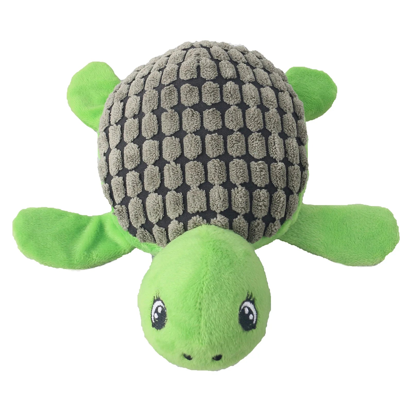 Green Tortoise Plush Turtle Sound Dog Toy - PeticaDeals