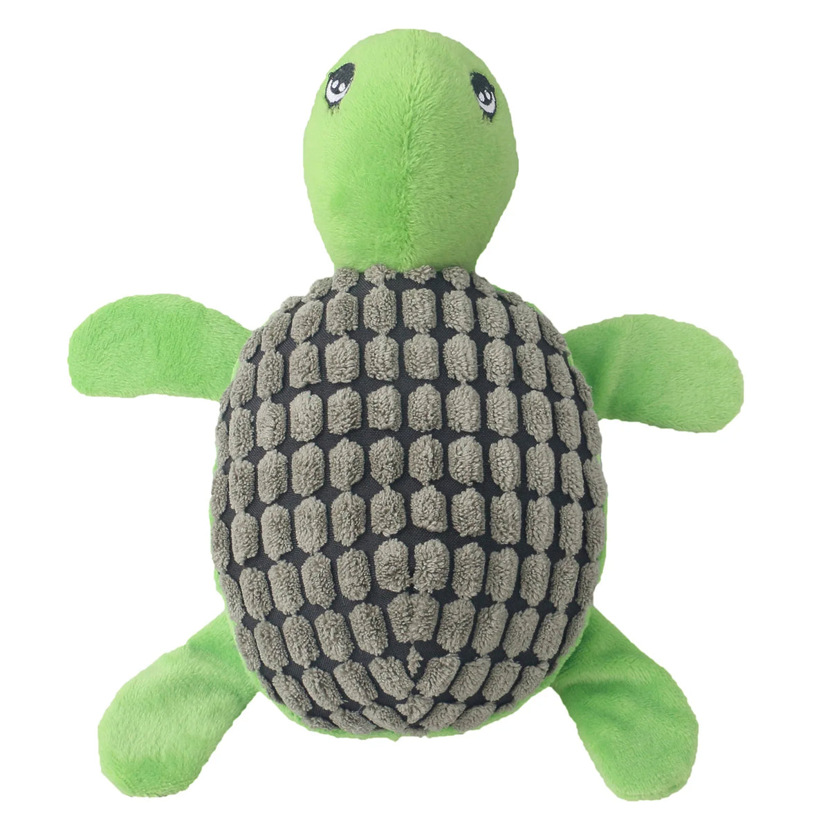 Green Tortoise Plush Turtle Sound Dog Toy - PeticaDeals