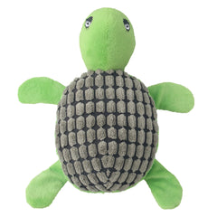 Green Tortoise Plush Turtle Sound Dog Toy - PeticaDeals