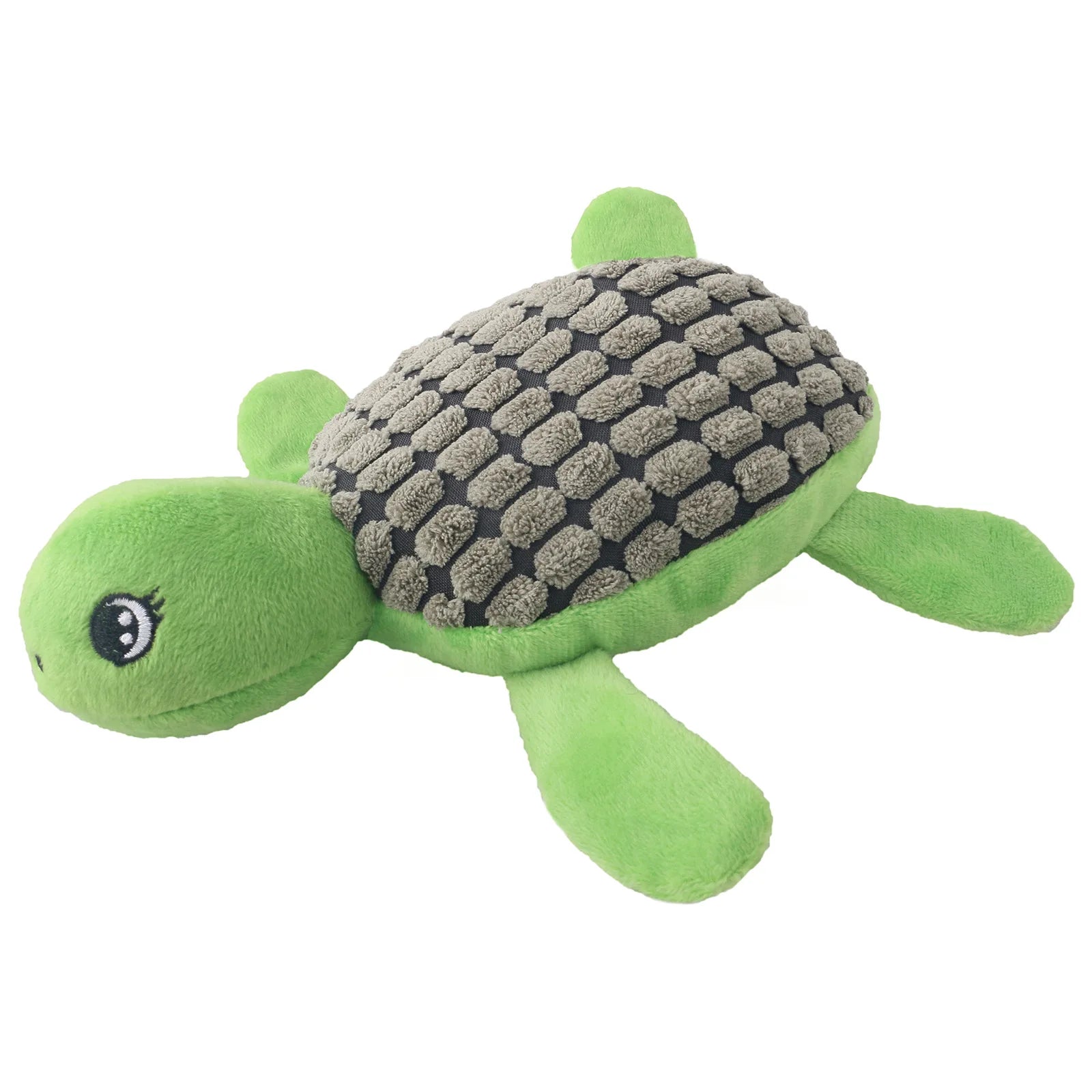 Green Tortoise Plush Turtle Sound Dog Toy - PeticaDeals