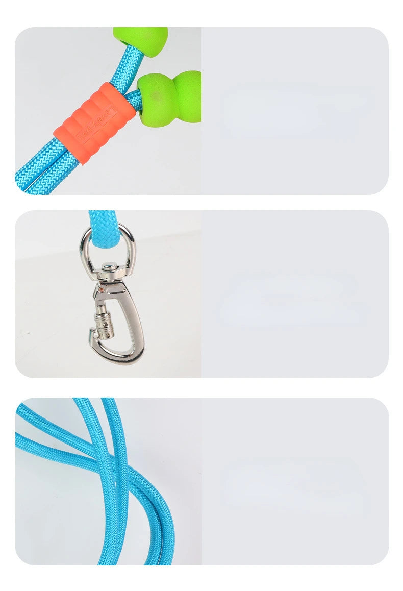 Hand Free Dog Leash for Pet Walking Running Adjustable  Waist Belt Chest Strap - PeticaDeals