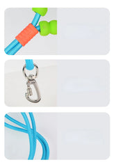 Hand Free Dog Leash for Pet Walking Running Adjustable  Waist Belt Chest Strap - PeticaDeals