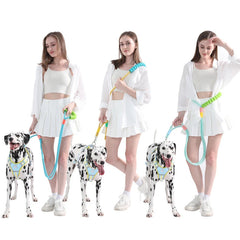 Hand Free Dog Leash for Pet Walking Running Adjustable  Waist Belt Chest Strap - PeticaDeals