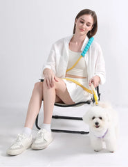 Hand Free Dog Leash for Pet Walking Running Adjustable  Waist Belt Chest Strap - PeticaDeals