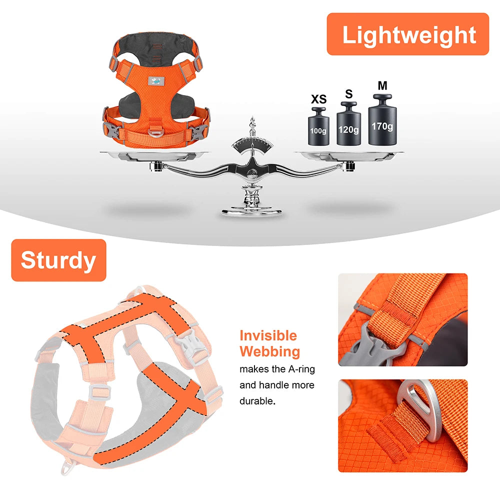 Harnesses Vest Pet Reflective Nylon Walking Running - PeticaDeals