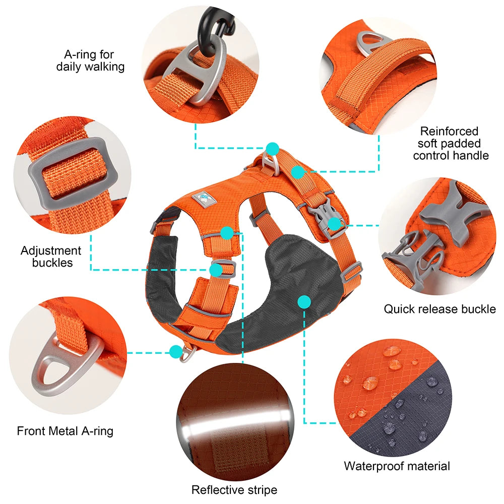 Harnesses Vest Pet Reflective Nylon Walking Running - PeticaDeals