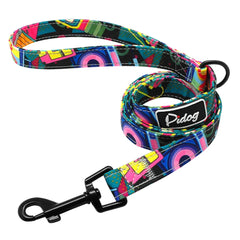 Heavy Duty Dog Leash Rope Nylon Printed Pet Dogs Walking - PeticaDeals
