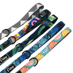 Heavy Duty Dog Leash Rope Nylon Printed Pet Dogs Walking - PeticaDeals