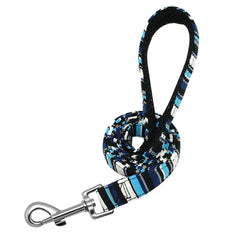 Heavy Duty Dog Leash Rope Nylon Printed Pet Dogs Walking - PeticaDeals