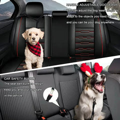 Heavy Duty Dog Leash with Car Harness and Comfortable Padded Handle and Highly Reflective - PeticaDeals