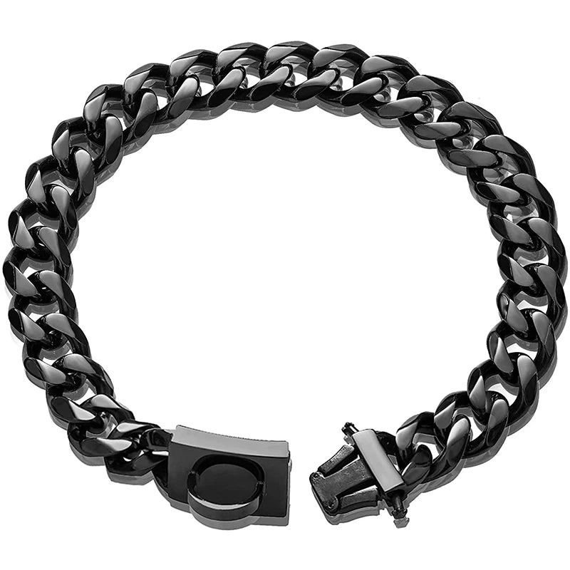 Heavy Duty Gold Dog Collar with Solid Buckle - PeticaDeals