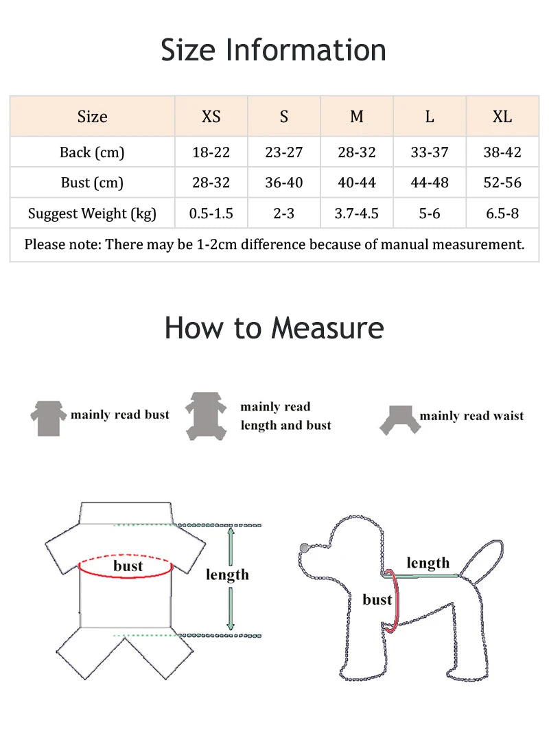 High Collar Small Dog & Cats Clothes Plaid Woolen - PeticaDeals