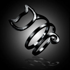 High Quality Cute Animal Cat Open Rings For Women Sterling Silver Jewelry - PeticaDeals