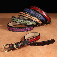 High Quality Leather Dog Braided Durable Pet Collars - PeticaDeals