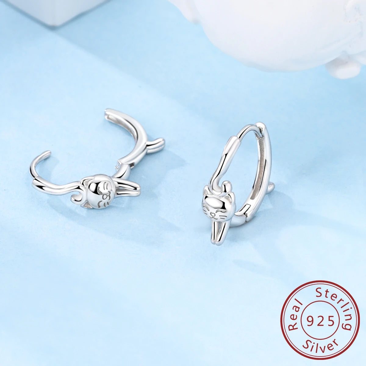 High Quality Luxury Sterling Silver Zircon Hoop Earrings For Women - PeticaDeals