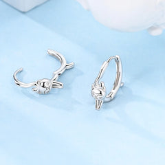 High Quality Luxury Sterling Silver Zircon Hoop Earrings For Women - PeticaDeals