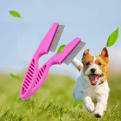 Home Pet Animal Care Comb Protect Flea Comb For Cat Dog Pet Stainless - PeticaDeals