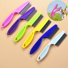 Home Pet Animal Care Comb Protect Flea Comb For Cat Dog Pet Stainless - PeticaDeals
