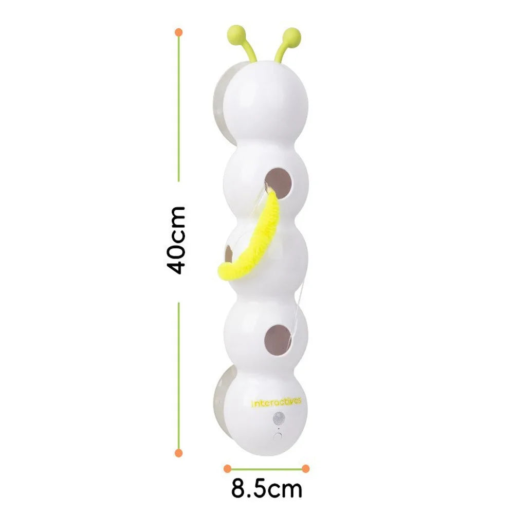Intelligent Interactive Cat Toy Mobile Activation Wake-Up Earthworm Pole Toy with Tail Automatic Popping Hole Interactive - PeticaDeals