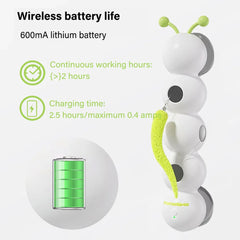 Intelligent Interactive Cat Toy Mobile Activation Wake-Up Earthworm Pole Toy with Tail Automatic Popping Hole Interactive - PeticaDeals