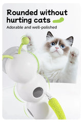 Intelligent Interactive Cat Toy Mobile Activation Wake-Up Earthworm Pole Toy with Tail Automatic Popping Hole Interactive - PeticaDeals