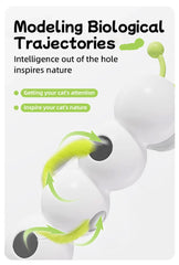Intelligent Interactive Cat Toy Mobile Activation Wake-Up Earthworm Pole Toy with Tail Automatic Popping Hole Interactive - PeticaDeals