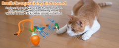 Interactive Cat Toy 3 Working Modes Irregular Motion Trajectory Cat Toys for Indoor Cats Self Play - PeticaDeals