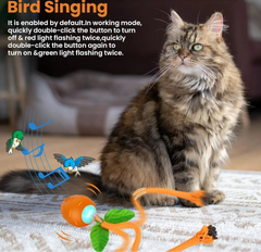 Interactive Cat Toy 3 Working Modes Irregular Motion Trajectory Cat Toys for Indoor Cats Self Play - PeticaDeals