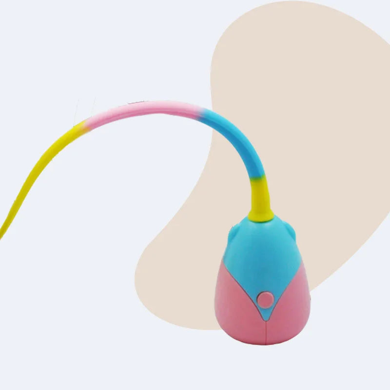 Interactive Cat Toy USB Electric Intelligent Rolling Ball Toy Cats Pet Silicone Automatic Rotate Mouse - PeticaDeals