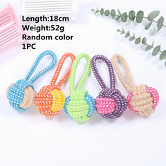 Interactive Cotton Rope Dog Toys Bite-Resistant Pet - PeticaDeals