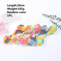 Interactive Cotton Rope Dog Toys Bite-Resistant Pet - PeticaDeals