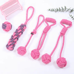 Interactive Cotton Rope Dog Toys Bite-Resistant Pet - PeticaDeals