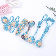Interactive Cotton Rope Dog Toys Bite-Resistant Pet - PeticaDeals