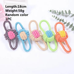 Interactive Cotton Rope Dog Toys Bite-Resistant Pet - PeticaDeals