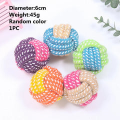 Interactive Cotton Rope Dog Toys Bite-Resistant Pet - PeticaDeals