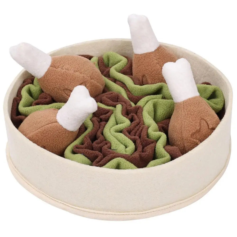 Interactive Dog Puzzle Chicken Leg Bucket Toys - PeticaDeals
