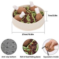 Interactive Dog Puzzle Chicken Leg Bucket Toys - PeticaDeals
