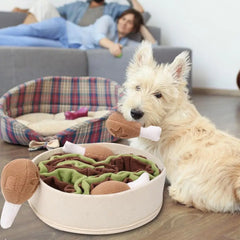 Interactive Dog Puzzle Chicken Leg Bucket Toys - PeticaDeals
